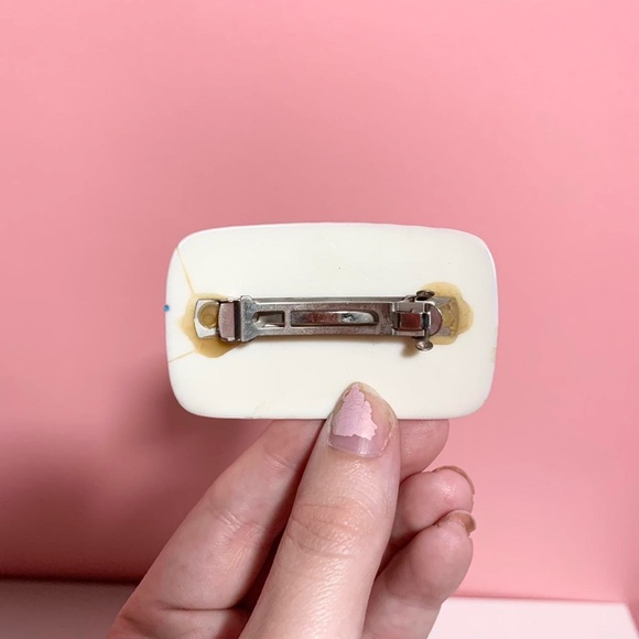 Vintage retro kitsch 80s pastel animal hair clip - Picture 4 of 4